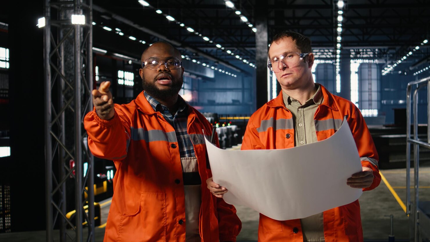 Field engineer reviewing operations on a tablet